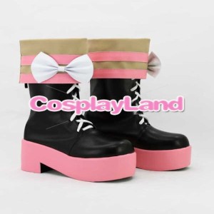 高品質 高級 オーダーメイド ブーツ 靴 ダンガンロンパ 風 Dangan Ronpa Kotoko Utsugi Cosplay Shoes Boots