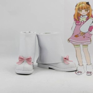 高品質 高級 オーダーメイド ブーツ 靴 AKB48 風 Sonata Shinonome Short Flat Cosplay Shoes Boots