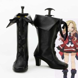 高品質 高級 オーダーメイド ブーツ 靴 AKB48 風 Tomomi Itano Black High Heel Cosplay Shoes Boots