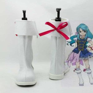 高品質 高級 オーダーメイド ブーツ 靴 AKB48 風 Chieri Sono White Cosplay Shoes Boots