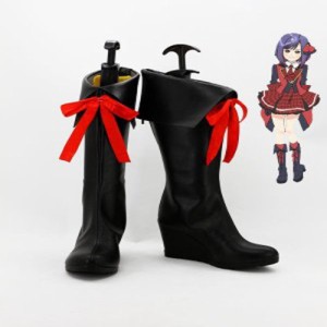 高品質 高級 オーダーメイド ブーツ 靴 AKB48 風 Atsuko Maeda 13th Cosplay Shoes Boots