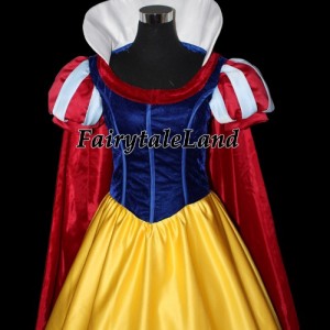 高品質 高級コスプレ衣装 ハロウィン ディズニー 風 プリンセス ドレス 白雪姫 タイプ Fancy Snow White Dress Cosplay
