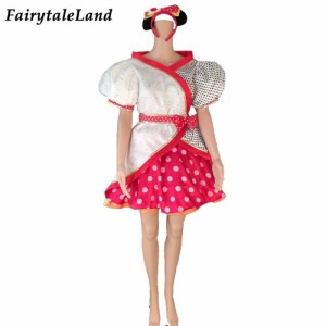 高品質 高級コスプレ衣装 ディズニー ハロウィン 風 ミニー タイプ ダンサー衣装 Lovely Mouse Dress Minerva Carnival Halloween Party 