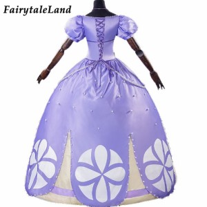 高品質 高級コスプレ衣装 ディズニー風 ちいさなプリンセス ソフィア タイプ ドレス オーダーメイド Princess Sofia Cosplay Costume