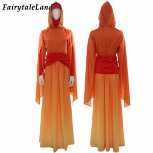 高品質 高級コスプレ衣装 スターウォーズ 風 パドメ・アミダラ タイプ Star Wars Queen Padme Amidala Cosplay Costume