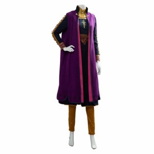 高品質 高級コスプレ衣装 ディズニー 風 アナと雪の女王 アナ/エルサ オーダーメイド コスチュームドレス New Anna Cosplay Costume Prin