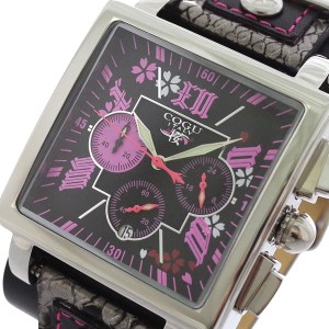 コグ COGU 桜 SAKURA 流通限定 クロノグラフ メンズ 腕時計 BNSKR-BPK ブラック [通販 限定特価 高級腕時計 送料無料] 