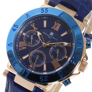 サルバトーレマーラ クオーツ メンズ 腕時計  SM14118S-PGBL ブルー ブルー [通販 限定特価 高級腕時計 送料無料] 