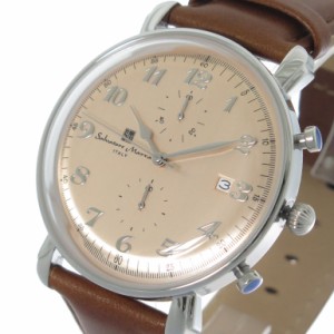 サルバトーレマーラクロノ クオーツ メンズ 腕時計 SM18109-SSCMピンクゴールド/ブラウン ピンクゴールド[通販 限定特価 高級腕時計 送料