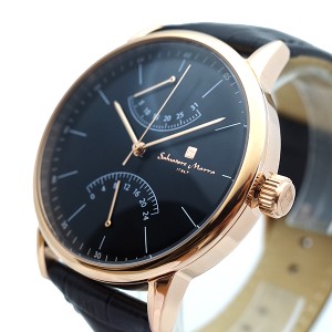サルバトーレマーラ  腕時計 メンズ SM19105-PGBK クォーツ ブラック[通販 限定特価 高級腕時計 送料無料] 