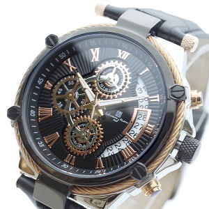 サルバトーレマーラ クオーツ メンズ 腕時計  SM18102-PGBK　ピングゴールド　[通販 限定特価 高級腕時計 送料無料] 