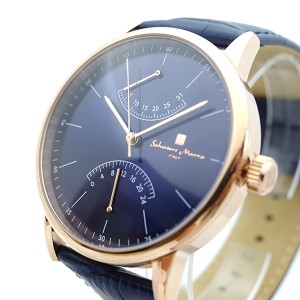  サルバトーレマーラ クオーツ メンズ 腕時計  SM19105-PGBL クォーツ ブルー[通販 限定特価 高級腕時計 送料無料]