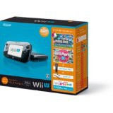 【送料無料】【中古】Wii U すぐに遊べるファミリープレミアムセット(クロ) 黒 任天堂（マリオU、パーティーU内蔵）（箱説付き）