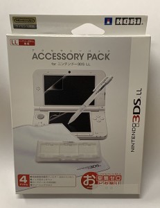 【送料無料】【中古】3DS HORI ホリ アクセサリーパック for ニンテンドー3DS LL 保護シール タッチペン（箱説付き）