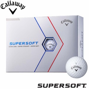 【2023モデル】キャロウェイ スーパーソフト ゴルフボール 1ダース(12球入り) ホワイト 日本正規品 Callaway SUPERSOFT