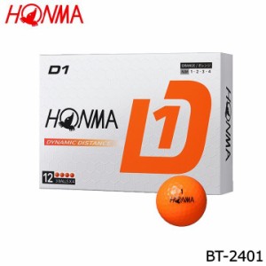 本間ゴルフ BT-2401 D1ボール 1ダース(12個入り) オレンジ ゴルフボール HONMA 10p