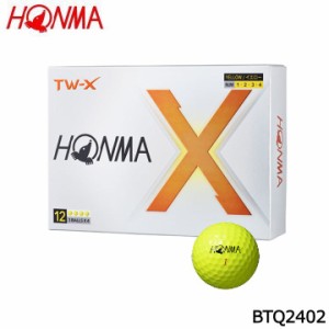 本間ゴルフ BTQ2402 TW-X ボール 1ダース(12個入り) イエロー ゴルフボール HONMA 10p