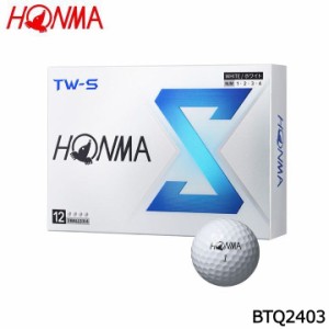 本間ゴルフ BTQ2403 TW-S ボール 1ダース(12個入り) ホワイト ゴルフボール HONMA 10p