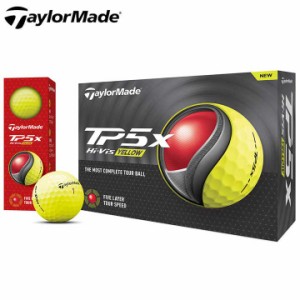 【2024モデル】テーラーメイド TP5x イエロー ゴルフボール 1ダース（12球入り）日本正規品 TaylorMade 2024 10p