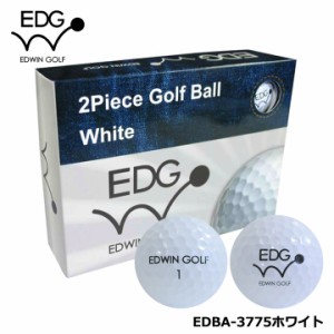 EDWIN GOLF ゴルフボール　12個入り EDBA-3775  (ホワイト) 　 GOLF BALL エドウィン レザックス LEZAX