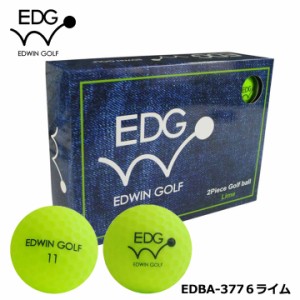 EDWIN GOLF ゴルフボール（マット）　12個入り EDBA-3776  (ライム) 　 GOLF BALL エドウィン レザックス LEZAX