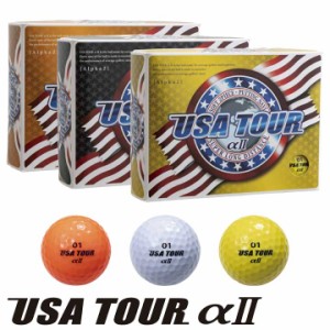 朝日ゴルフ USA TOUR DISTANCE＋αII  ゴルフボール 1ダース（12球入） ASAHIGOLF