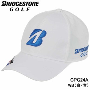 【2024モデル】ブリヂストンゴルフ CPG24A 白/青 プロモデル キャップ　BRIDGESTONE GOLF WB