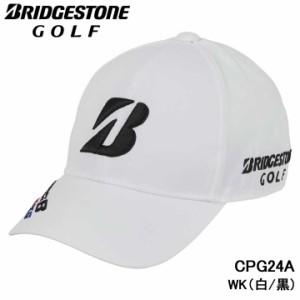 【2024モデル】ブリヂストンゴルフ CPG24A 白/黒 プロモデル キャップ　BRIDGESTONE GOLF WK