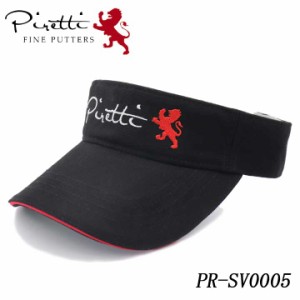 【2024モデル】ピレッティ PR-SV0005 ゴルフ コットン バイザー ブラック Visor Piretti