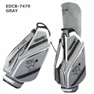 EDWIN GOLF 9.5型スタンドバッグ EDCB-3479 キャディバッグ (グレー)  6分割 47インチ対応   Cart Bag  ゴルフバッグ  スタンド式 エドウ