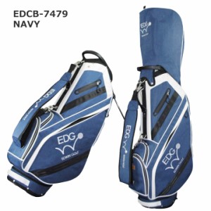 EDWIN GOLF 9.5型スタンドバッグ EDCB-3479 キャディバッグ (ネイビー)  6分割 47インチ対応   Cart Bag  ゴルフバッグ  スタンド式 エド