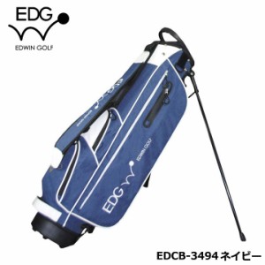 EDWIN GOLF 超軽量 6.5型 スタンドバッグ EDCB-3494 キャディバッグ (ネイビー)  2.0kg 4分割 47インチ対応     軽い ゴルフバッグ  スタ