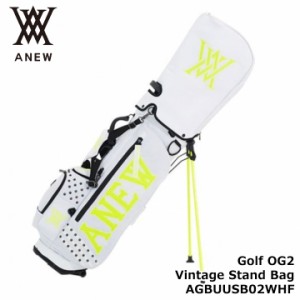 アニュー AGBUUSB02WHF ゴルフOG2ビンテージスタンドバッグ（WHITE） 4分割 キャディバッグ  ANEW Golf OG2 Vintage Stand Bag