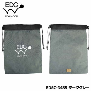 EDWIN GOLF ポーチ EDSC-3485  (ダークグレー) 　 SHOES CASE エドウィン レザックス LEZAX