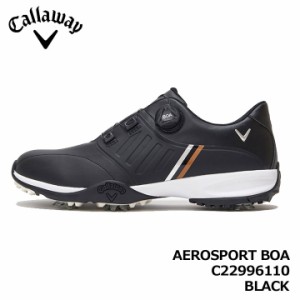 キャロウェイ C22996110_1010 エアロスポーツボア スパイクシューズ ゴルフシューズ ブラック BLACK AEROSPORT BOA Callaway 30p