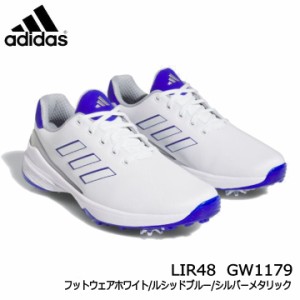 アディダス LIR48-GW1179 ゼッドジー23 メンズ スパイク ゴルフシューズ フットウェアホワイト/ルシッドブルー/シルバーメタリック ゼッ