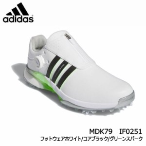 アディダス  MDK79-IF0251 ツアー360 24 ボア メンズ ゴルフシューズ フットウェアホワイト/コアブラック/グリーンスパーク adidas