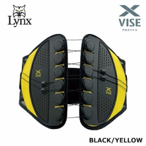 リンクス ゴルフ クロスバイス X-VISE 動滑車式骨盤ベルト（ブラック/イエロー）リンクス 腰痛 骨盤矯正 力仕事 姿勢矯正 スポーツ 骨盤
