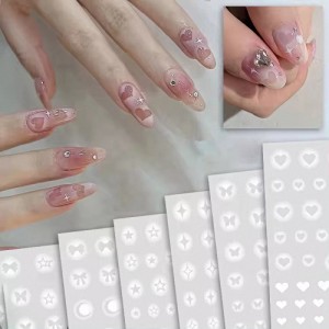 ［ JOYFUL NAIL ］くりぬき風ネイルシール ( 5種から ) ネイル/ジェルネイル/韓国スタイルシリーズ/簡単ネイルアート/Y2K