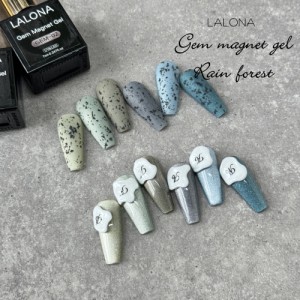 ラローナ [ LALONA ] GEMマグネットジェル ( Rain＆Forest )( 7ml ) ジェルネイル/ネイル/ブルーグリーン/セルフネイル/翡翠/メンズネイ