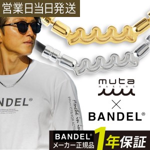 バンデル BANDEL×muta ムータ Healthcare Necklace Wave 磁気 肩コリ 血行改善 ヘルスケア ネックレス ウェーブ 磁気ネックレス