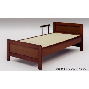畳ベッド セミダブル ロング 手すり1本付き 畳面の高さは身長や好みによって5段階 畳（防虫・防カビ使用）