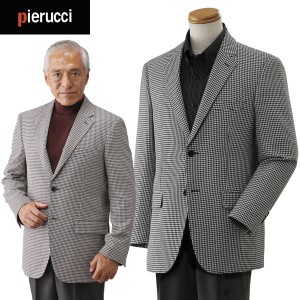 Pierucci ピエルッチ 千鳥柄ジャケット スーツ工場仕立て 本格仕様 秋冬春 40代 50代 60代 GV-039/GV-040-SAI