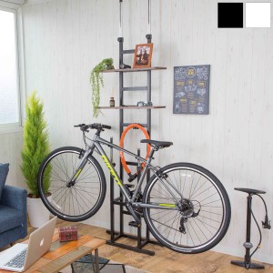 突っ張り式 バイクスタンド 室内用ディスプレイサイクルスタンド Bicycle standrack 無段階高さ調整フック BS-821-SH