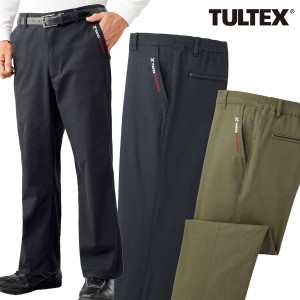 TULTEX タルテックス ストレッチカラーパンツ 後ろシャーリング仕様 同サイズ2色組 選べる股下 メンズ 40代 50代 60代 C903130-SAI