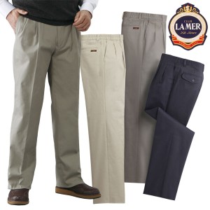 クラブ・ラメール 脇シャーリング ストレッチチノパンツ 3色組 チノパンツ メンズ 通年 CLUB LAMER 40627-AR 50代 60代