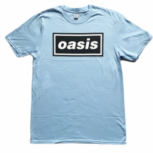 バンドＴシャツ OASIS オアシス バンドT ネイビー ロゴTシャツ 人気 UK 正規品 オフィシャル ブリティッシュ・ロック オルタナティヴ・ロ