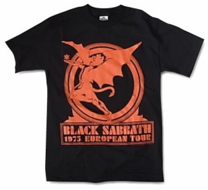 Black Sabbath ブラック・サバス Tシャツ 1975 EUROPEAN TOUR  ロックTシャツ メール便 送料無料 