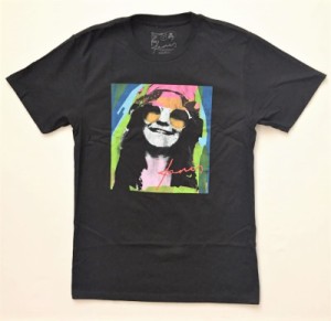 Janis Joplin ジャニス・ジョプリン Tシャツ カラフルフォト バンドTシャツ 送料無料