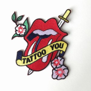 The Rolling Stones ローリング・ストーンズ ワッペン パッチ PATCH TATTO YOU ベロマークバンドワッペン